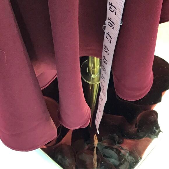 LULU'S SZ S Burgundy Double Darling Adjustable Strap Ruffled Maxi Dress NEW B155 - Picture 5 of 9